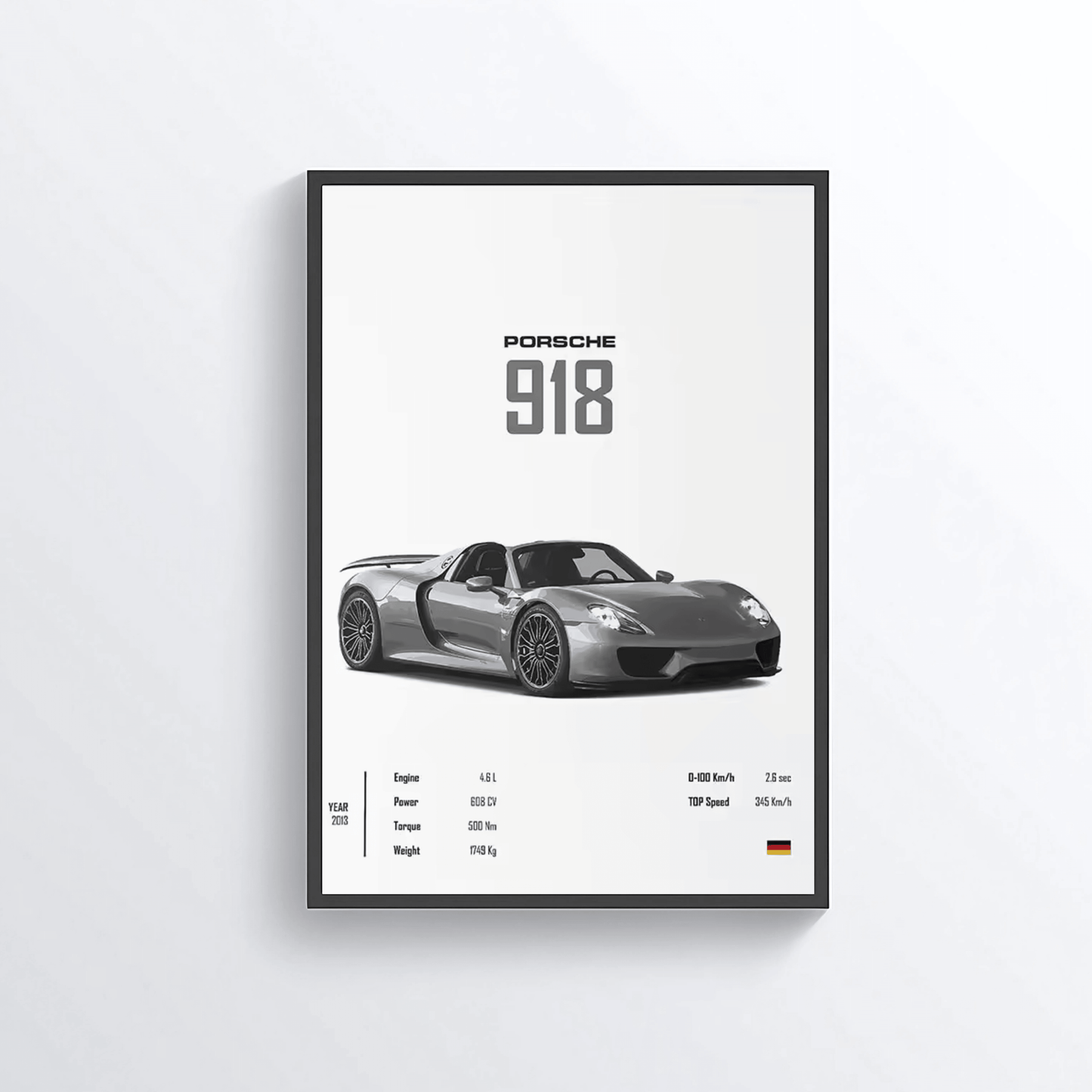 Porsche 918 colored